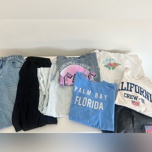 Zara Girls Graphic T-Shirts and Jeans Bundle size Large